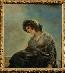Le laitier de Bordeaux (peinture sur toile)