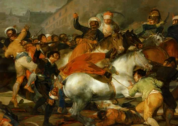 Le 2 mai 1808 à Madrid : la charge des ... (peinture sur toile)
