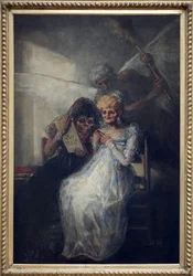 Le Temps, dit Les Vieilles. Peinture de Francisco de Goya y Lucientes (1746-1828), vers 1808-1812, art espagnol début 19e siècle. Musée des Beaux-Arts de Lille.