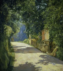 Le grenier et le chariot – 1944 – 100x90 cm