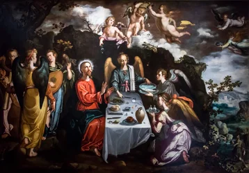 Le Christ servi par les anges dans le désert