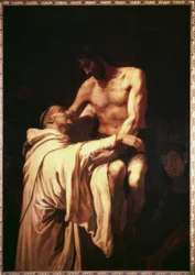 Le Christ embrassant saint Bernard de Clairvaux