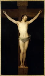 Le Christ crucifié. Peinture par Francisco de Goya y Lucientes (1746-1828) XIXe siècle. Madrid, Musée du Prado