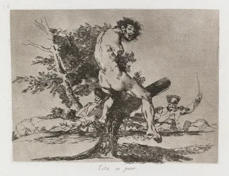 Les Désastres de la Guerre : Pl. 37, Cela est pire, 1810-1813