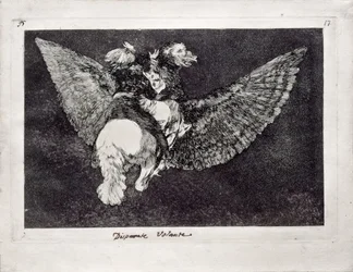 Folie volante de la série Los Disparates Follies, 1815-1819