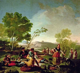 Repas sur les rives de la rivière Manzanares, 1776