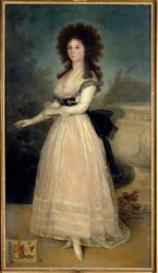 Portrait en pied de Dona Tadea Arias de Enriquez. Peinture par Francisco de Goya (1746-1828) (école espagnole) XVIIIe siècle. Madrid, Musée du Prado