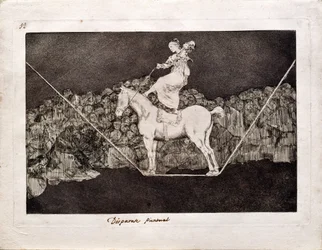 Folie précise de la série Los Disparates Follies, 1815-1819