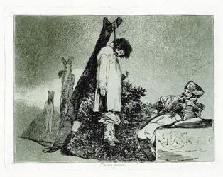 Tampoco Ni ceci. Planche 36 de Les Désastres de la guerre, 1810-1820
