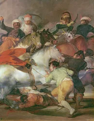 Le 2 mai 1808 à Madrid ou La bataille des Mamelouks, détail en bas à droite, 1814