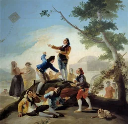Le cerf volant. Peinture par Francisco de Goya (1746-1828)