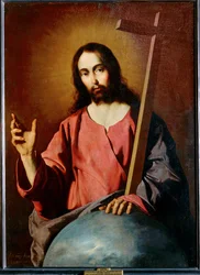 Le Sauveur bénissant 1638 ... (peinture sur toile)