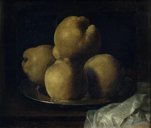 Nature morte avec plat de coings