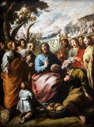 La multiplication des pains (huile sur toile)