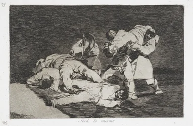 Le même (Será lo mismo) de la série Les Désastres de la guerre (Desastres de la Guerra)