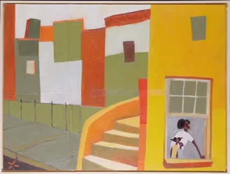 Brownstone Blues, 2000 (technique mixte sur toile)
