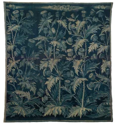 Tapisserie, Verdure avec Chardons ou Les Chardons, franco-flamande, réalisée vers 1500 (laine)