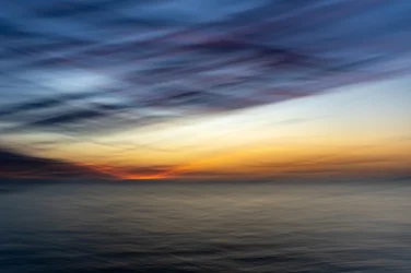 Coucher de soleil éthéré sur l