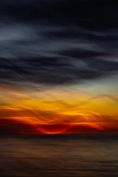 Un coucher de soleil éclatant sur l