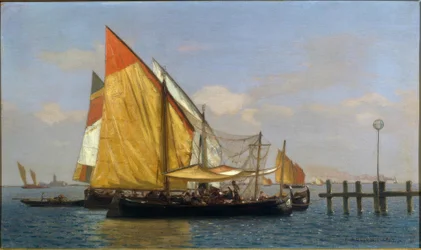 Bateaux et pêcheurs à Venise