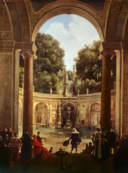Le cardinal Pietro Aldobrandini recevant Domenichino