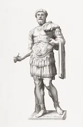 Empereur romain Marc Aurèle. Portrait.