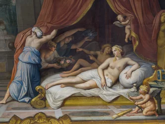 Allégorie du Feu représentant Jupiter et Sémélé