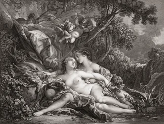 Jupiter et Callisto. (impression)