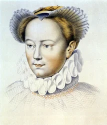 Portrait de Marguerite de Valois, dite Reine Margot (1553-1615), Reine de Navarre, première épouse de Henri IV. d