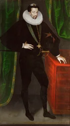 Le roi Henri III de France, dernier roi de la maison de Valois, troisième fils de Catherine de Médicis (peinture sur toile)