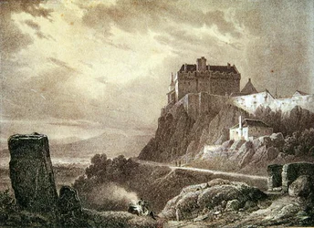 Château de Stirling, gravé par Villeneuve