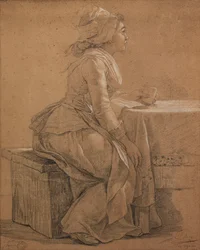 Portrait de Mademoiselle Marie Gabrielle Capet, la peintre