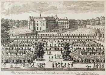 Vue du château de Chantilly depuis l