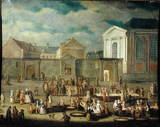 Le marché aux poissons à Cambrai, 1778