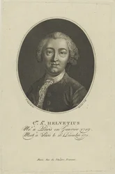 Portrait de Claude Adrien Helvétius 1715-1771, vers 1800