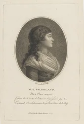 Portrait de Madame Roland 1754-1793, vers 1800