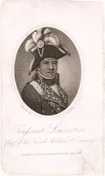 Toussaint Louverture (vers 1743-1803), chef des rebelles français à Saint-Domingue, gravé par Holl, publié par H. D. Symonds, 1802