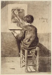 Garçon dessinant