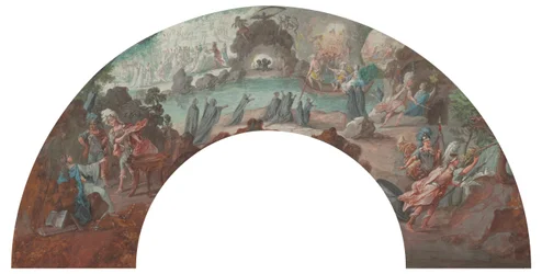 Énée aux Enfers, esquisse pour un éventail