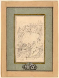 Ex-libris armorial pour Crozat, Baron de Thiers