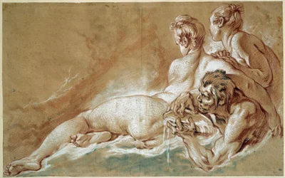 Naïades et triton