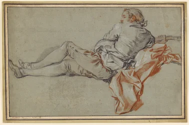 Figure masculine allongée