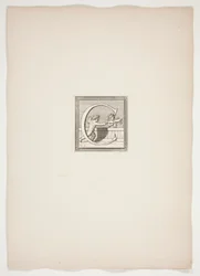 Monogramme C avec putti