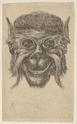 Masque de singe, de Divers Masques, vers 1635-45