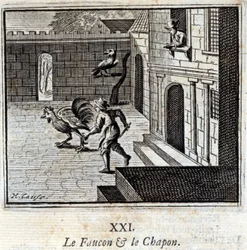 Le faucon et le chapon