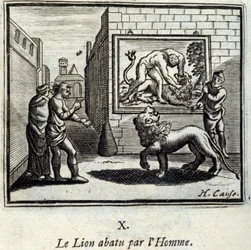 Le lion abattu par l