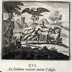 Le corbeau voulant imiter l