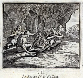 Le satyre et le passant