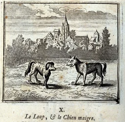 Le Loup et le Chien maigre