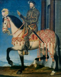 Portrait de François Ier de France à cheval